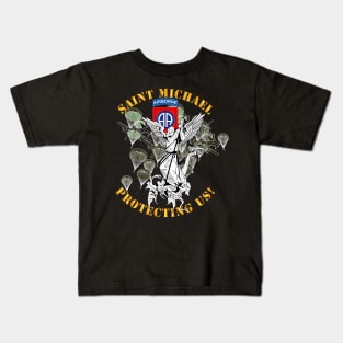 82nd Airborne Div - Saint Michael - Protecting Us - Mass Kids T-Shirt